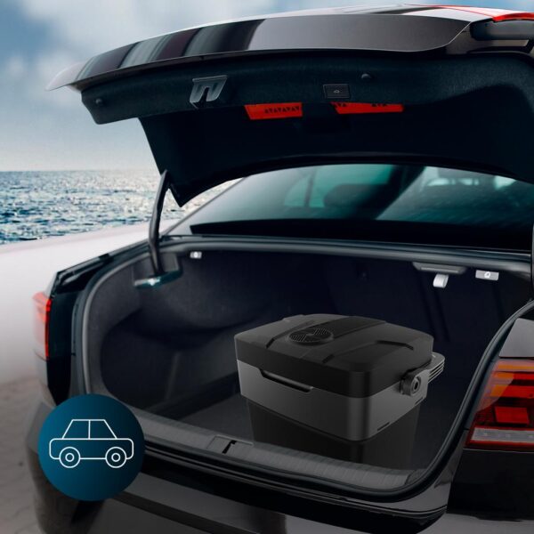 Imagen 7 Nevera portátil Cecotec de 29L con función frío y calor (8ºC-65ºC). Conexión 12V/220V ideal para coches y caravanas con alta eficiencia energética clase D.