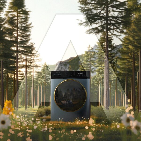 Imagen 6 Lavadora Cecotec Bolero DressCode 9610 Inverter Ice Blue de 9 Kg y 1400 RPM. Motor Inverter Plus, clase A y tecnología Steam Max para el cuidado de tu ropa.