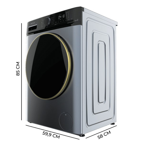 Imagen 3 Lavadora Cecotec Bolero DressCode 10610 Inverter Ice Blue. Carga frontal, capacidad de 10 kg, 1400 RPM y clase A. Motor Inverter Plus y Steam Max.