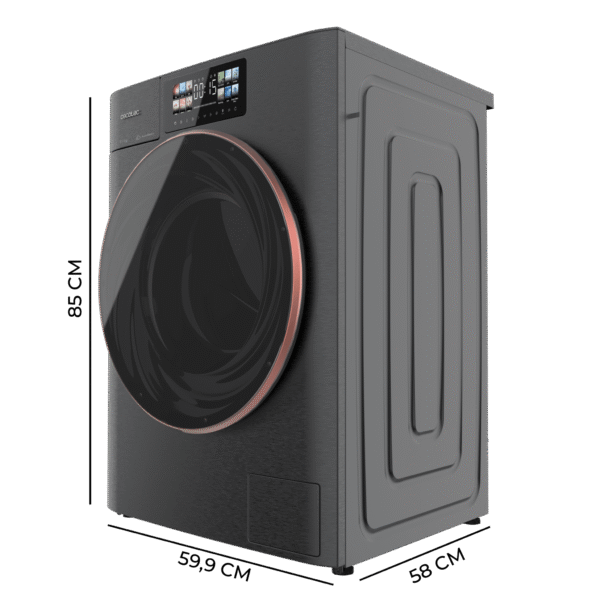 Imagen 3 Lavadora Bolero DressCode 10950 Autodose Inverter 3D Steel de 10 kg y 1400 rpm. Incluye sistema Autodosis, Motor Inverter Plus, vapor SteamMax y eficiencia A.