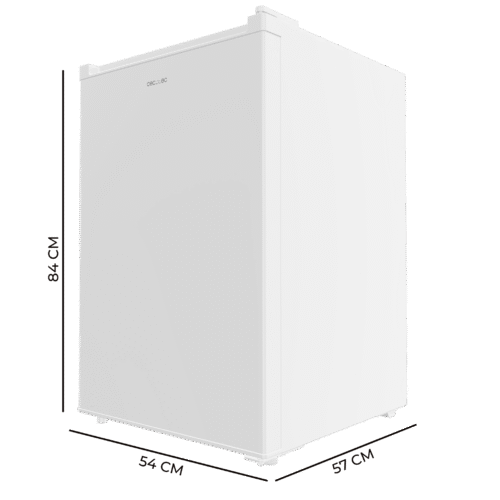 Imagen 2 Mini frigorífico Bolero CoolMarket TT 133 L White de Cecotec. Capacidad de 133L, eficiencia energética clase E, Crisper Box y control de temperatura ajustable.