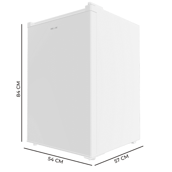 Imagen 2 Mini frigorífico Bolero CoolMarket TT 133 L White de Cecotec. Capacidad de 133L, eficiencia energética clase E, Crisper Box y control de temperatura ajustable.