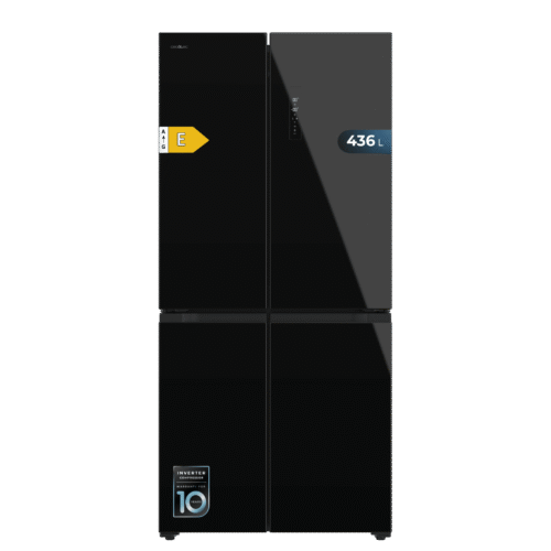 Frigorífico combi retro rojo Cecotec Bolero CoolMarket Combi Origin 294 Red E con sistema Total No Frost