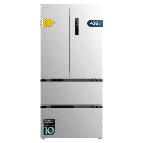 Frigorífico combi retro rojo Cecotec Bolero CoolMarket Combi Origin 294 Red E con sistema Total No Frost