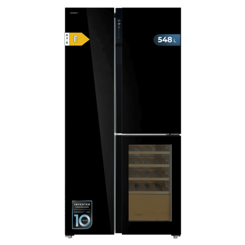 Frigorífico combi retro rojo Cecotec Bolero CoolMarket Combi Origin 294 Red E con sistema Total No Frost