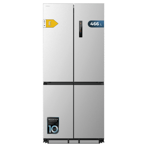 Frigorífico combi retro rojo Cecotec Bolero CoolMarket Combi Origin 294 Red E con sistema Total No Frost