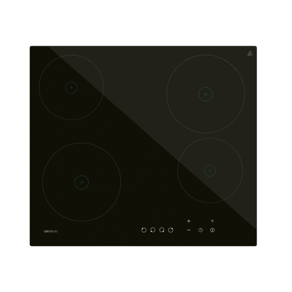 1968-Imagen-2 Imagen 2 Placa vitrocerámica Bolero Squad V 4001 de Cecotec con 4 fuegos, 6000 W de potencia, 9 niveles y control táctil para una cocción precisa y eficiente.