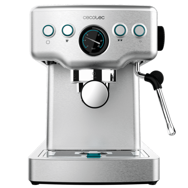 Imagen 2 Cafetera espresso Power Espresso 20 Barista Mini de Cecotec. 20 bares de presión, sistema Thermoblock y manómetro para un café profesional en casa.