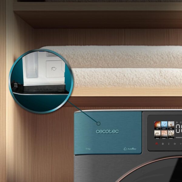 Imagen 5 Lavadora de carga frontal Bolero Dresscode 9950 Autodose Inverter 3D Steel A de 9 kg. 1400 rpm, motor Inverter Plus, pantalla 9,2 y clase energética A.