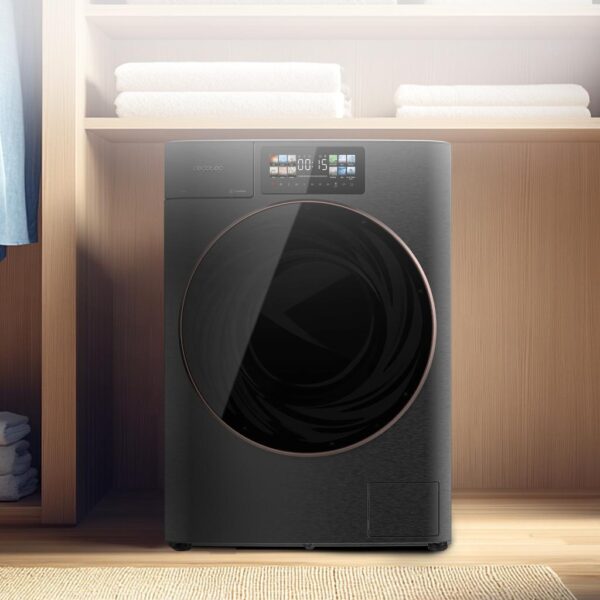 Imagen 8 Lavadora de carga frontal Bolero Dresscode 9950 Autodose Inverter 3D Steel A de 9 kg. 1400 rpm, motor Inverter Plus, pantalla 9,2 y clase energética A.