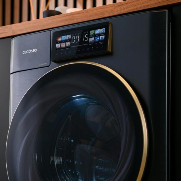 Imagen 5 Lavadora Cecotec Bolero DressCode 9950 Autodose Inverter 3D Ice Blue. Capacidad de 9 kg, 1400 rpm, motor Inverter Plus, autodosis y eficiencia energética A.