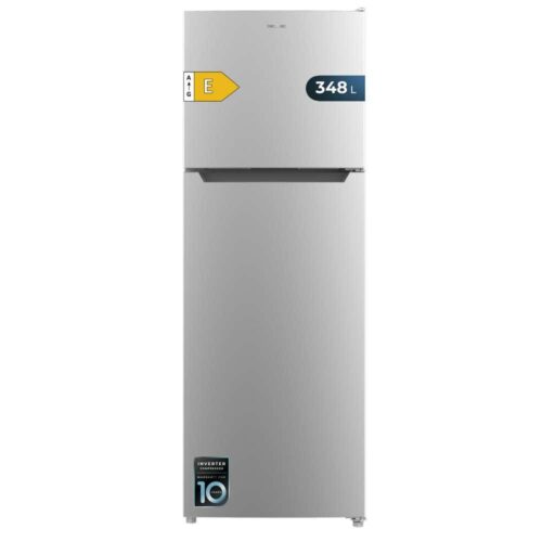 Imagen 2 Frigorífico Cecotec Bolero CoolMarket 2D 348 NF Inox E de 170 cm. Tecnología Total No Frost, capacidad de 348 L y eficiencia energética clase E en acabado acero.