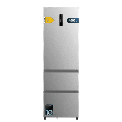 Frigorífico combi retro rojo Cecotec Bolero CoolMarket Combi Origin 294 Red E con sistema Total No Frost