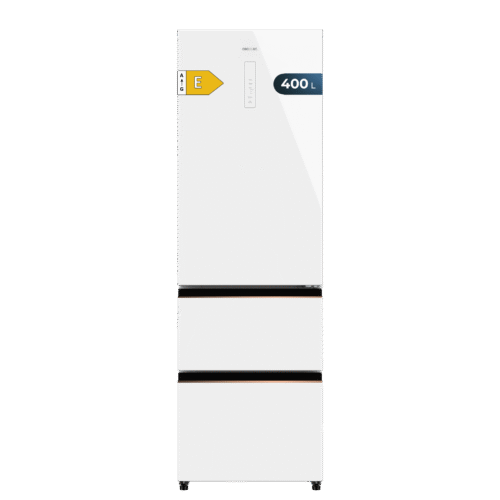 Frigorífico combi retro rojo Cecotec Bolero CoolMarket Combi Origin 294 Red E con sistema Total No Frost