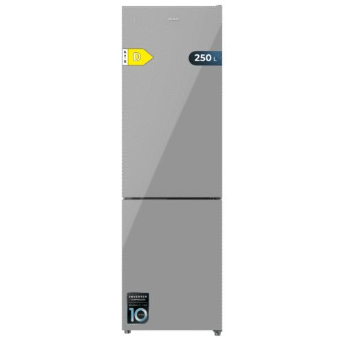 Frigorífico combi retro rojo Cecotec Bolero CoolMarket Combi Origin 294 Red E con sistema Total No Frost