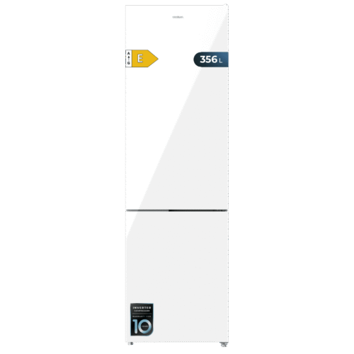 Frigorífico combi retro rojo Cecotec Bolero CoolMarket Combi Origin 294 Red E con sistema Total No Frost