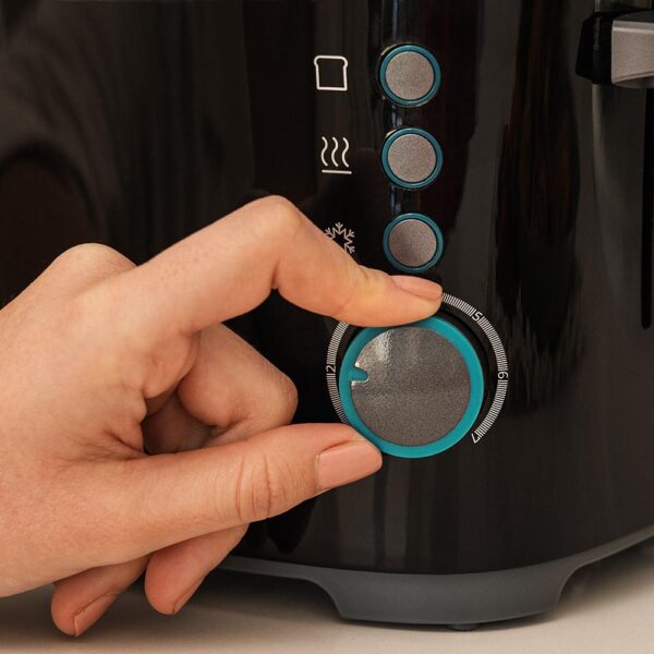Imagen 8 Tostadora Cecotec Toast&Taste Double B de 650 W para 2 tostadas. Incluye pinzas, 7 niveles de tostado, funciones descongelar, recalentar y bandeja recogemigas.