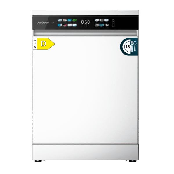 Lavavajillas Bolero Aguazero 6110 Inox de 60 cm con panel táctil y acabado en acero inoxidable