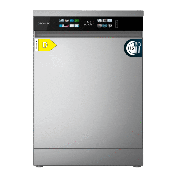 Lavavajillas Bolero Aguazero 6110 Inox de 60 cm con panel táctil y acabado en acero inoxidable