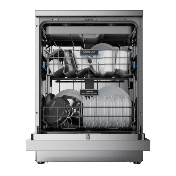 Imagen 3 Lavavajillas Bolero Aguazero 6210 Inox D de 60 cm con 15 cubiertos, clase energética D, 14 programas y tecnología Dry+ para un acabado impecable en cada lavado.