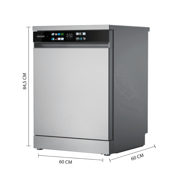 Imagen 4 Lavavajillas Bolero Aguazero 6210 Inox D de 60 cm con 15 cubiertos, clase energética D, 14 programas y tecnología Dry+ para un acabado impecable en cada lavado.