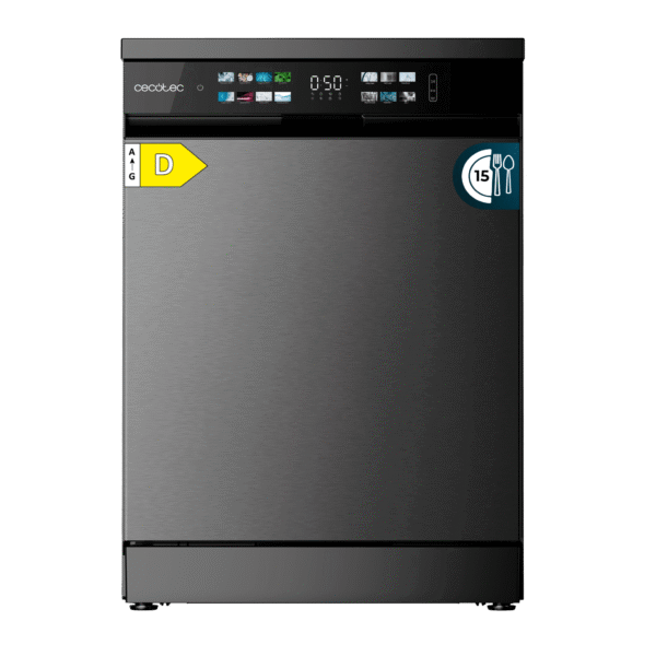 221 Lavavajillas Bolero Aguazero 6110 Inox de 60 cm con panel táctil y acabado en acero inoxidable