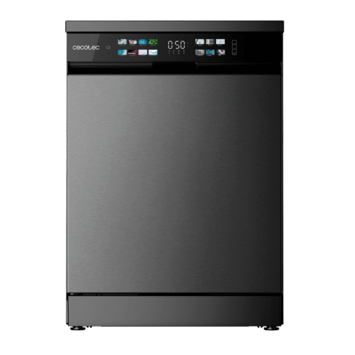 Imagen 2 Lavavajillas Bolero Aguazero 6210 Dark D de 60 cm con capacidad para 15 cubiertos, clase energética D, 14 programas, pantalla FullColor XXL y sistema Dry+.