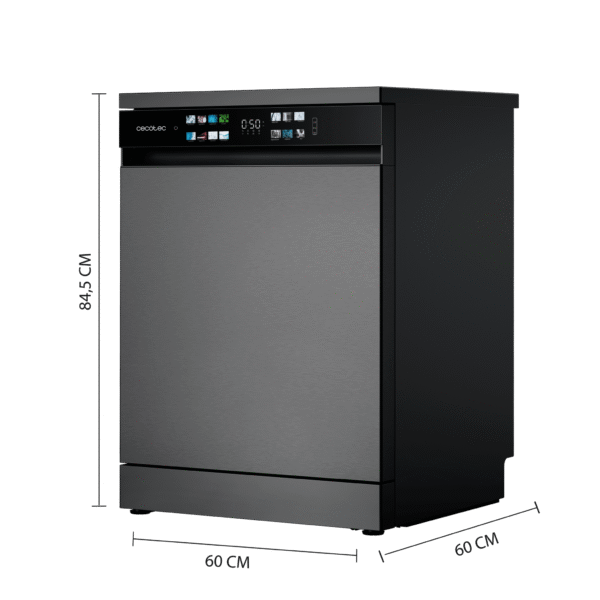 221-Imagen-4 Imagen 4 Lavavajillas Bolero Aguazero 6210 Dark D de 60 cm con capacidad para 15 cubiertos, clase energética D, 14 programas, pantalla FullColor XXL y sistema Dry+.