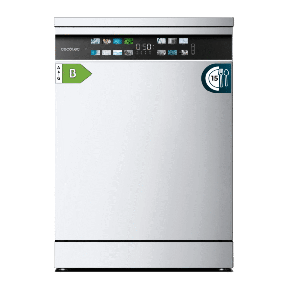 222 Lavavajillas Bolero Aguazero 6110 Inox de 60 cm con panel táctil y acabado en acero inoxidable