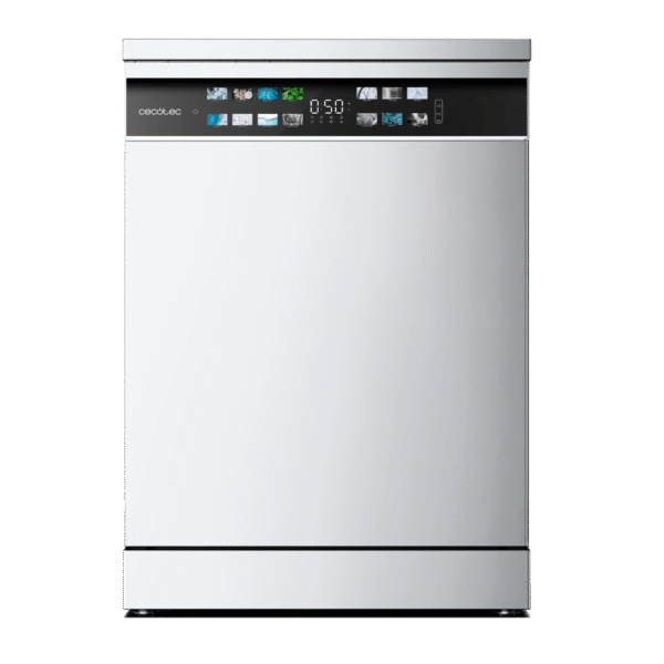 222-Imagen-2 Imagen 2 Lavavajillas de 60 cm con capacidad para 15 cubiertos, eficiencia energética clase B, motor Inverter Plus y sistema Turbo Dry+ para un secado impecable.