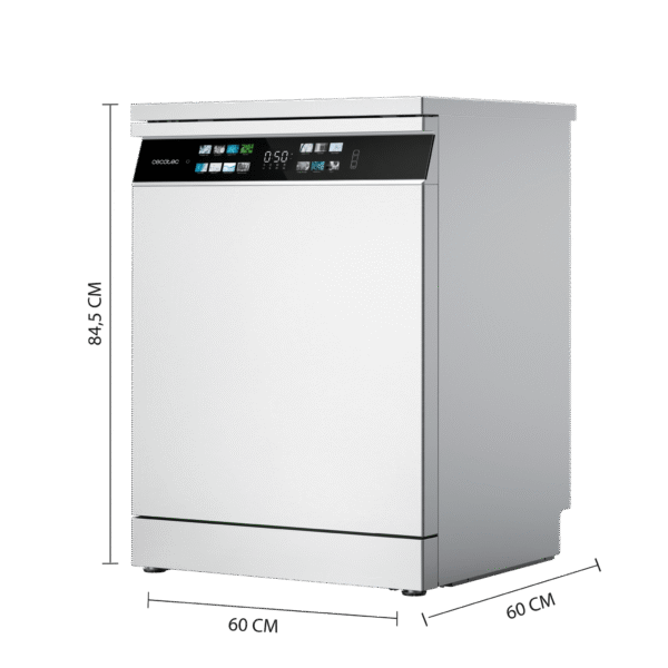 222-Imagen-4 Imagen 4 Lavavajillas de 60 cm con capacidad para 15 cubiertos, eficiencia energética clase B, motor Inverter Plus y sistema Turbo Dry+ para un secado impecable.