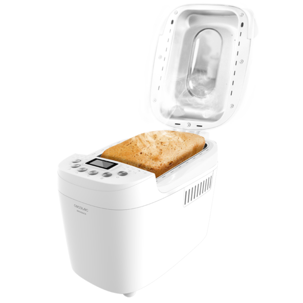 Imagen 2 Panificadora Bread&Co 1500 PerfectCook de 850 W. Elabora panes de hasta 1,5 kg con 15 programas automáticos, 2 resistencias y cubeta apta para lavavajillas.