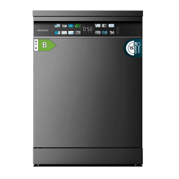 Lavavajillas Bolero Aguazero 6110 Inox de 60 cm con panel táctil y acabado en acero inoxidable