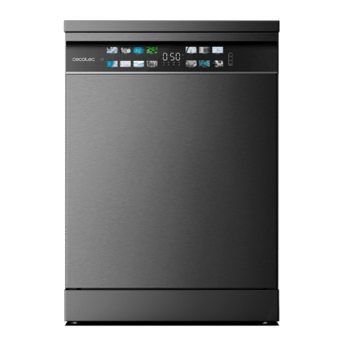 Imagen 2 Lavavajillas Bolero Aguazero 6700 Dark B de 60 cm con capacidad para 15 cubiertos, motor Inverter Plus, eficiencia clase B y 14 programas de lavado avanzados.