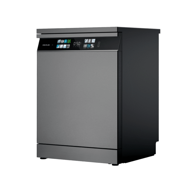 Imagen 5 Lavavajillas Bolero Aguazero 6700 Dark B de 60 cm con capacidad para 15 cubiertos, motor Inverter Plus, eficiencia clase B y 14 programas de lavado avanzados.