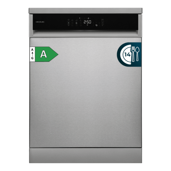 Lavavajillas Bolero Aguazero 6110 Inox de 60 cm con panel táctil y acabado en acero inoxidable