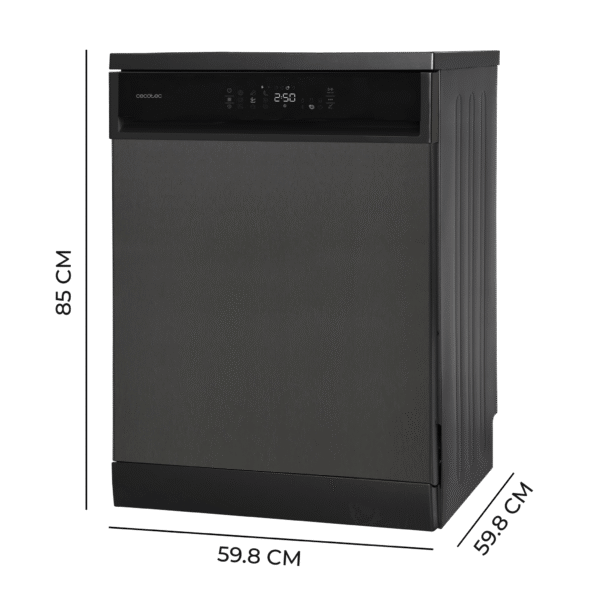 Imagen 4 Lavavajillas Bolero Aguazero 6800 Dark A de 60 cm con capacidad para 14 cubiertos, clase energética A, motor Inverter Plus Duo, O2 Dry y 8 programas de lavado.