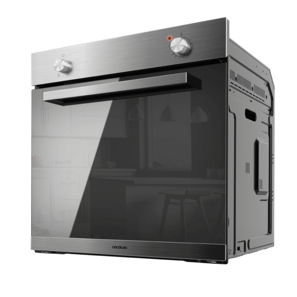 Imagen 3 Horno integrable Bolero Hexa C126000 Mirror A de 77 L, 2800 W y 4 funciones. Diseño elegante en cristal espejo y alta eficiencia energética clase A.