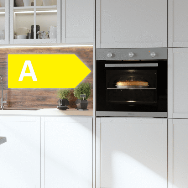 Imagen 7 Horno integrable Bolero Hexa C136000 Mirror Time A con 77 L de capacidad, 2800 W de potencia, 4 funciones de cocción y clasificación energética clase A.