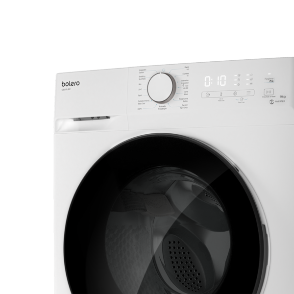 Imagen 4 Lavadora de carga frontal Bolero DressCode 9400 Inverter de Cecotec. Capacidad de 9 kg, 1400 rpm, 15 programas, motor Inverter Plus y clase energética B.