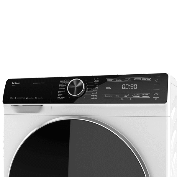 Imagen 3 Lavadora frontal Bolero DressCode 2000 Autodosis. 10 kg de capacidad, 1400 rpm, motor Inverter Plus y 15 programas. Máxima eficiencia energética clase B.