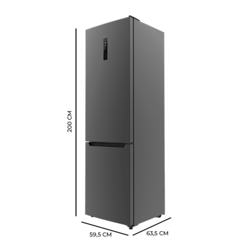 Imagen 2 Frigorífico Combi Bolero CoolMarket 356 Dark D de 356L. Tecnología Total No Frost, motor Inverter Plus y eficiencia clase D para una conservación óptima.