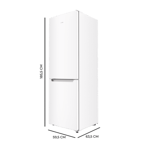 Imagen 2 Frigorífico Bolero CoolMarket Combi 322 White E con 322 L de capacidad, tecnología Total No Frost, Multi Airflow y eficiencia energética clase E. Color blanco.