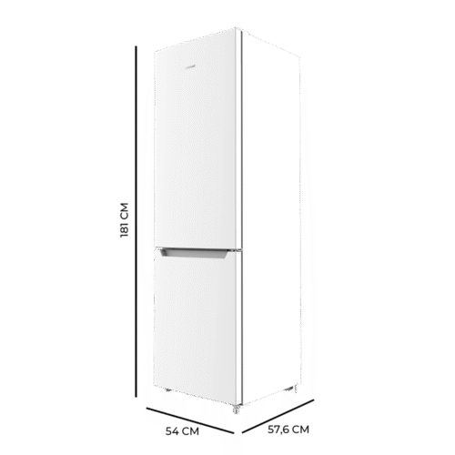 Imagen 2 Frigorífico combi Cecotec de 250 L con motor Inverter Plus, tecnología Total No Frost y eficiencia energética clase D. Incluye Multi Airflow y Humidity Box.