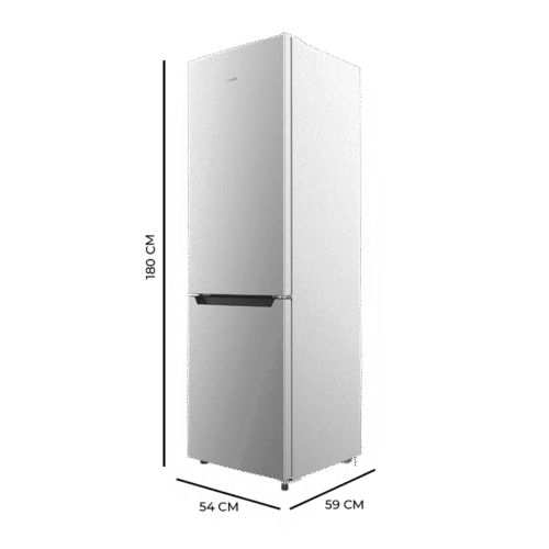 Imagen 2 Frigorífico Combi Bolero CoolMarket 250 Inox E de 250 L con tecnología Total No Frost y Multi Airflow. Diseño eficiente con cajón Humidity Box y bajo consumo.