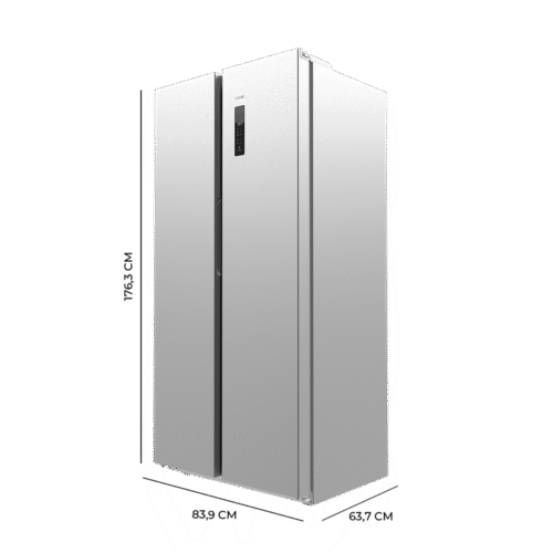 Imagen 2 Frigorífico Side by Side Bolero CoolMarket SBS 430 Inox E de 430 L con Total No Frost, Inverter Plus y Multi Airflow para una conservación óptima de alimentos.