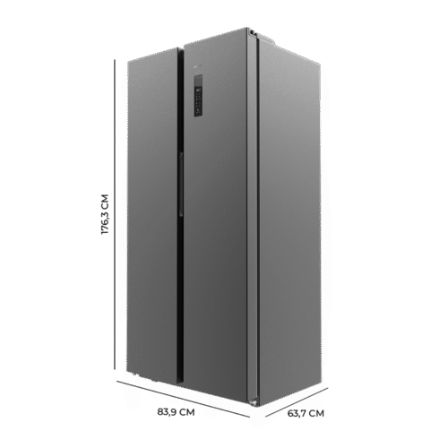 Imagen 2 Frigorífico Americano Bolero CoolMarket SBS 430 Dark E de 430 L con tecnología Total No Frost, motor Inverter Plus y acabado Dark inox. Eficiencia energética E.