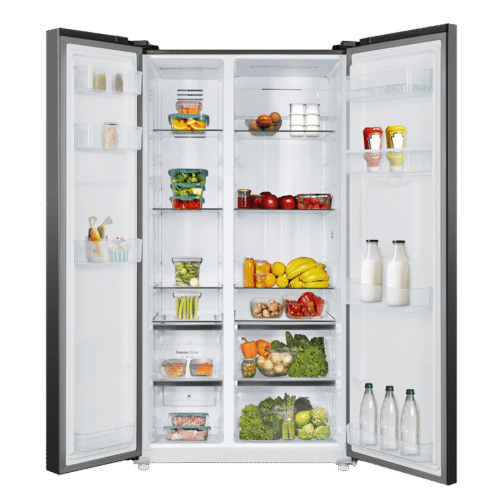 Imagen 2 Frigorífico americano Bolero CoolMarket SBS 559 Dark D de 559L. Clase D, motor Inverter, Total NoFrost y dispensador de agua en elegante acabado Dark Inox.