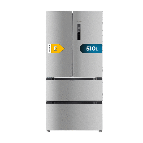 Frigorífico combi retro rojo Cecotec Bolero CoolMarket Combi Origin 294 Red E con sistema Total No Frost