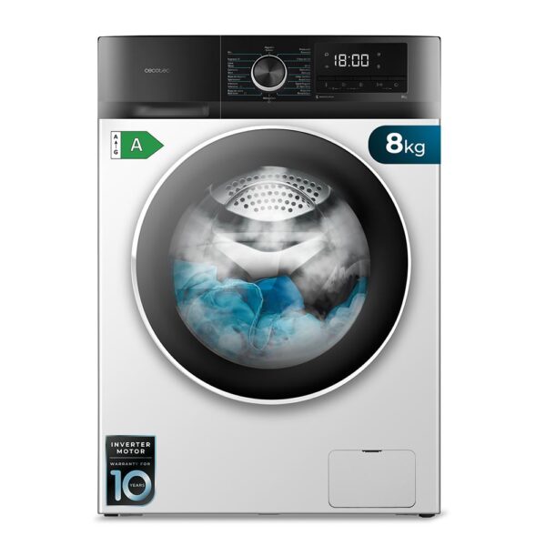 Imagen 6 Lavadora de carga frontal CECOTEC Bolero DressCode 8500 Inverter A. Capacidad de 8 kg, 1400 rpm, motor Inverter Plus y 16 programas. Eficiencia clase A.